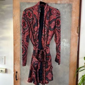 Free People Paisley Robe Size Small